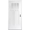 Codel Doors 36" x 80" Primed White Shaker Exterior Fiberglass Door 3068LHISPSFHER2033C691615M - alternate 1